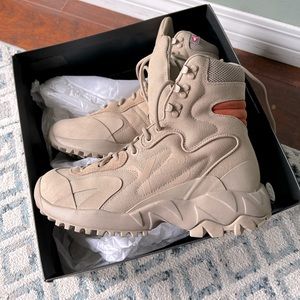USED- Y-3 Adidas NOTOMA shoe & boots in Khaki Beige. US Women’s size 7, Men’s 5